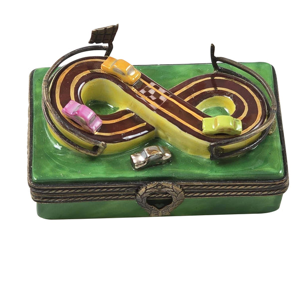 Load image into Gallery viewer, Rochard "Race Track with Cars" Limoges Box