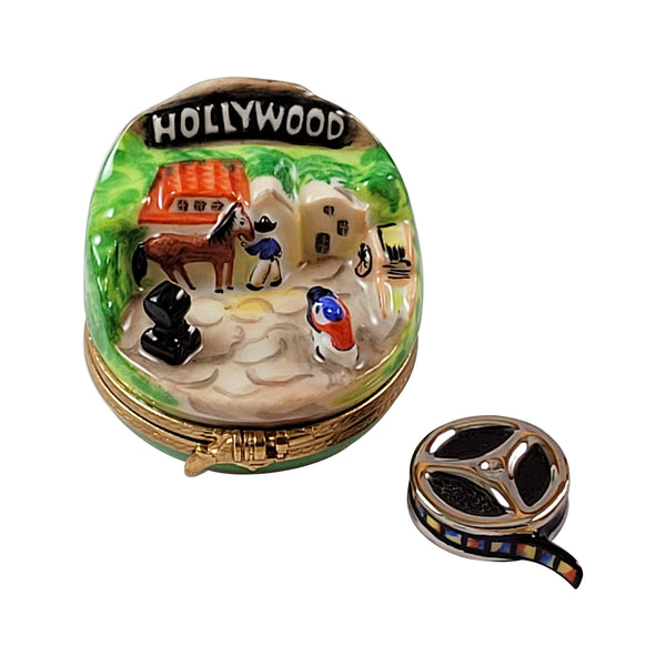 Load image into Gallery viewer, Rochard "Hollywood with Removable Film Reel" Limoges Box