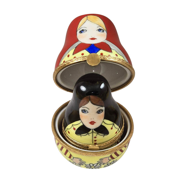 Load image into Gallery viewer, Rochard "Russian Nesting Dolls" Limoges Box