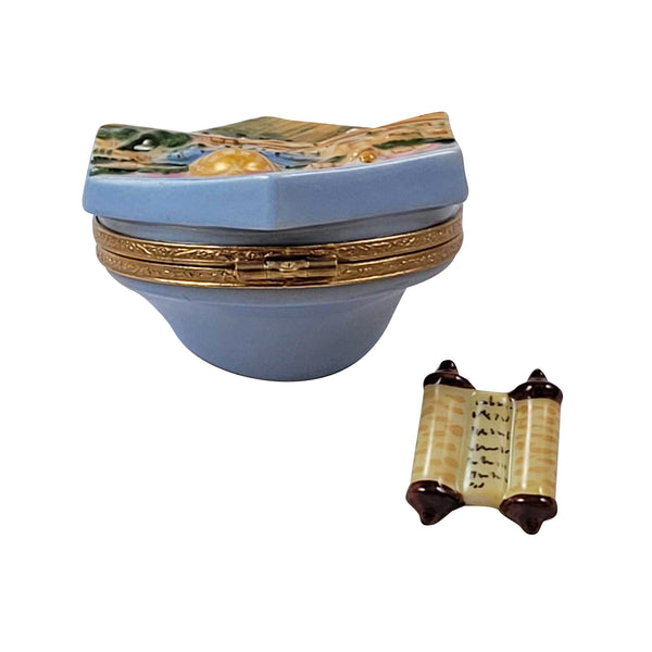 Load image into Gallery viewer, Rochard "Jerusalem Wailing Wall with Removable Torah" Limoges Box