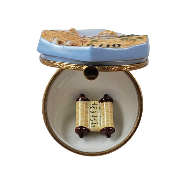 Load image into Gallery viewer, Rochard "Jerusalem Wailing Wall with Removable Torah" Limoges Box