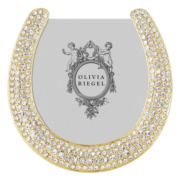 Load image into Gallery viewer, Olivia Riegel Gold Horseshoe 3.5" Frame