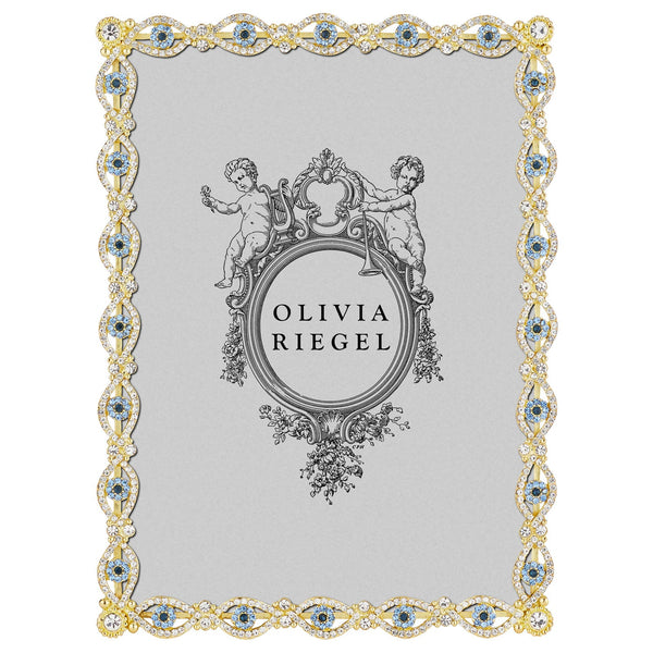 Load image into Gallery viewer, Olivia Riegel Gold Evil Eye 5" x 7" Frame