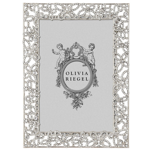 Olivia Riegel Silver Papillon with Crystals 4