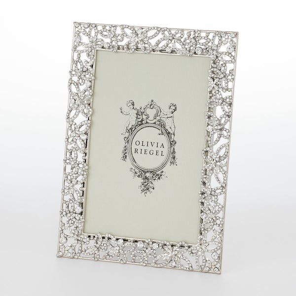 Load image into Gallery viewer, Olivia Riegel Silver Papillon with Crystals 4" x 6" Frame
