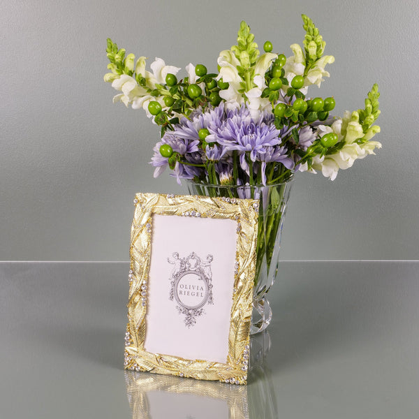 Load image into Gallery viewer, Olivia Riegel Gold Preen 5" x 7" Frame