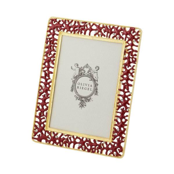 Load image into Gallery viewer, Olivia Riegel Coral Enamel 5" x 7" Frame