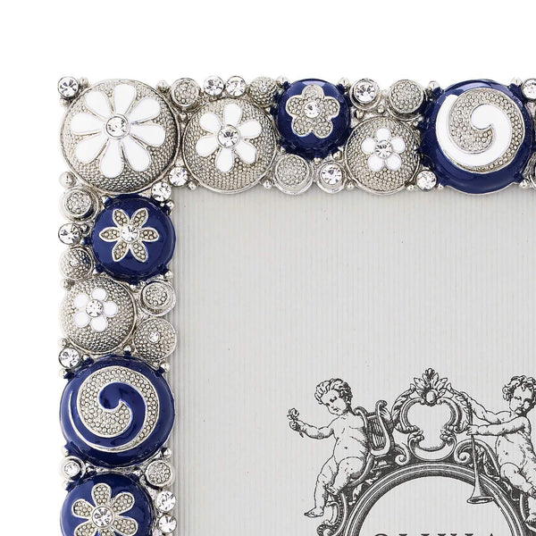Load image into Gallery viewer, Olivia Riegel Blue & White Charisma 5" x 7" Frame