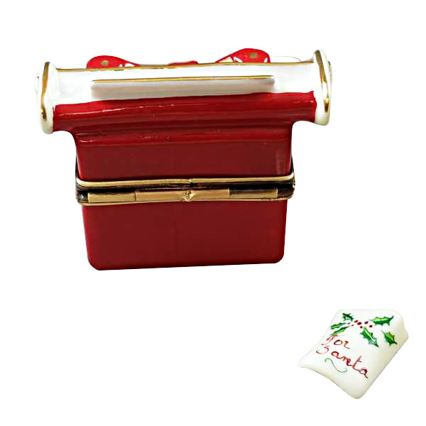 Load image into Gallery viewer, Rochard "Christmas Typewriter with Letter" Limoges Box
