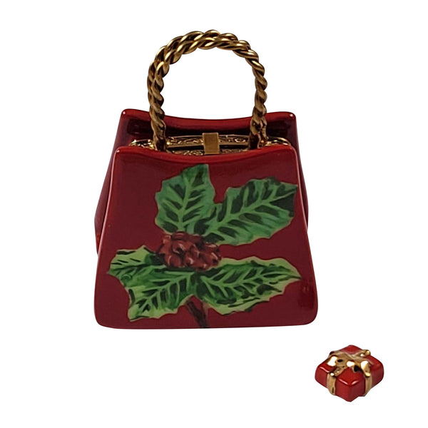 Load image into Gallery viewer, Rochard "Christmas Shopping Bag with Present" Limoges Box