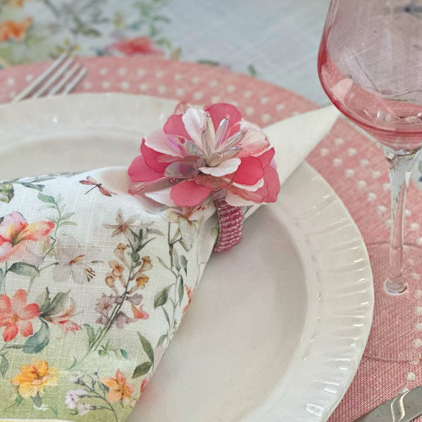 Load image into Gallery viewer, Bodrum Linens Roselily - Napkin Rings - Set of 4