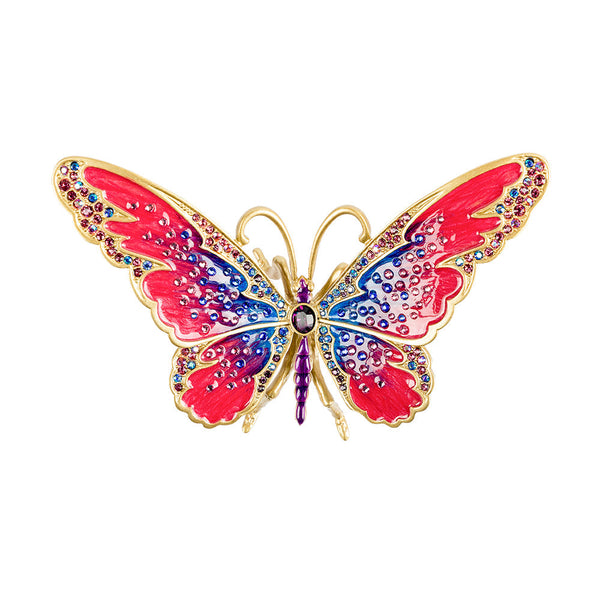 Load image into Gallery viewer, Jay Strongwater Puccini Large Butterfly Objet - Rainbow Figurine