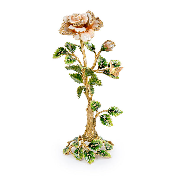 Load image into Gallery viewer, Jay Strongwater Eternity Rose Objet - Pink