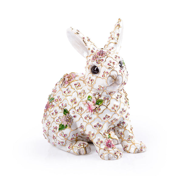 Load image into Gallery viewer, Jay Strongwater Jing Floral Rabbit Figurine