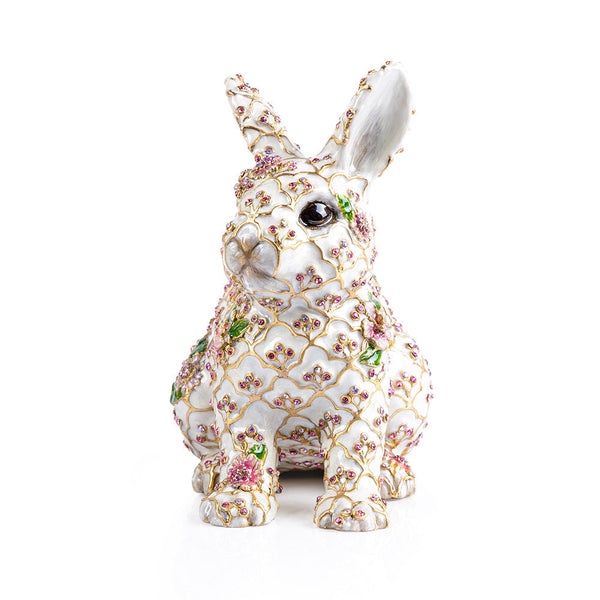 Load image into Gallery viewer, Jay Strongwater Jing Floral Rabbit Figurine