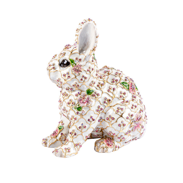 Load image into Gallery viewer, Jay Strongwater Jing Floral Rabbit Figurine
