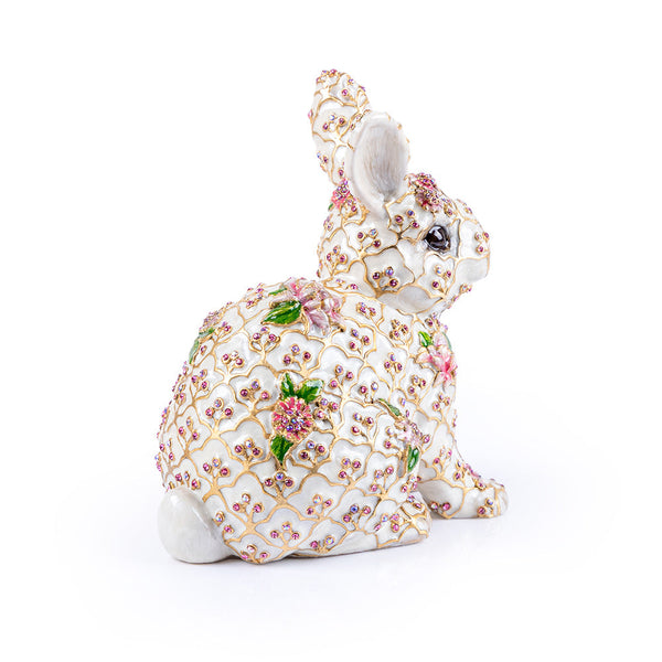 Load image into Gallery viewer, Jay Strongwater Jing Floral Rabbit Figurine