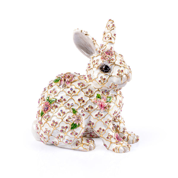 Load image into Gallery viewer, Jay Strongwater Jing Floral Rabbit Figurine