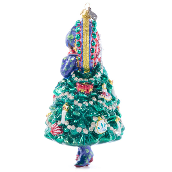 Load image into Gallery viewer, Jay Strongwater Nouveau Christmas Glass Ornament