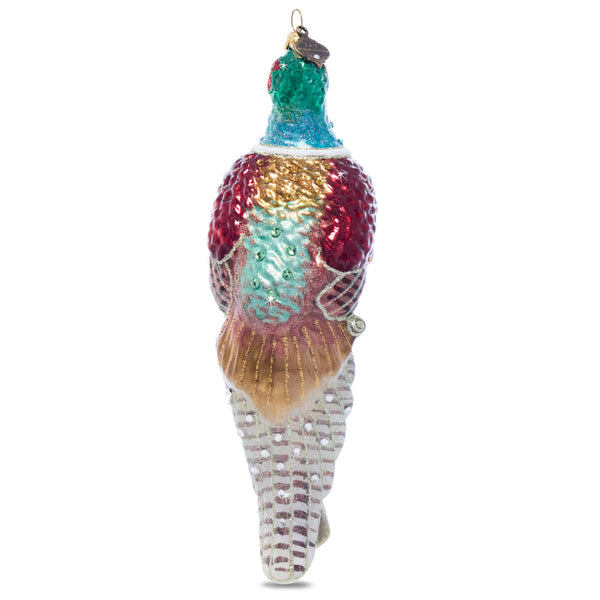 Load image into Gallery viewer, Jay Strongwater Pheasant Glass Ornament