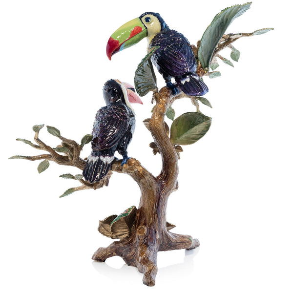 Load image into Gallery viewer, Jay Strongwater Lucy and Axel Toucan Objet