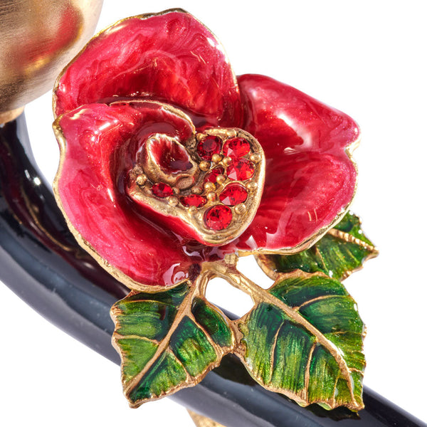 Load image into Gallery viewer, Jay Strongwater Lisha Night Bloom Double Candlestick