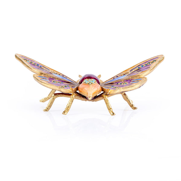 Load image into Gallery viewer, Jay Strongwater Rosey Moth Objet