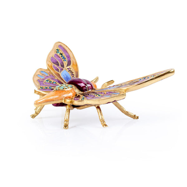 Load image into Gallery viewer, Jay Strongwater Rosey Moth Objet