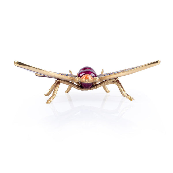 Load image into Gallery viewer, Jay Strongwater Rosey Moth Objet