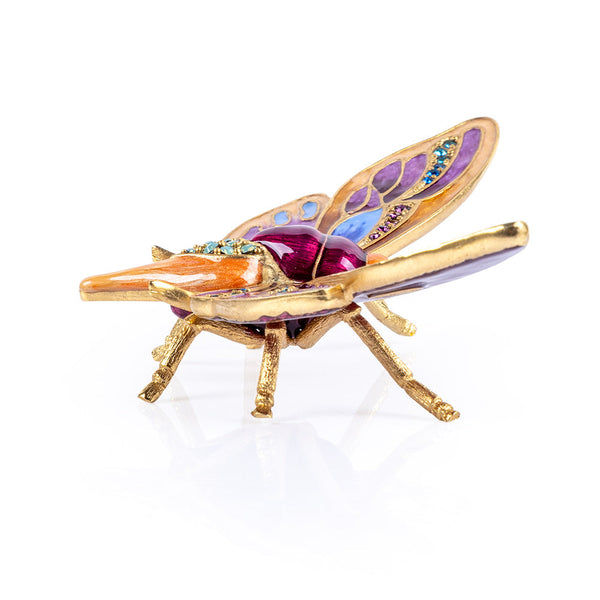 Load image into Gallery viewer, Jay Strongwater Rosey Moth Objet