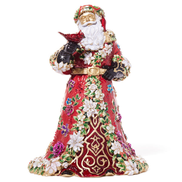 Load image into Gallery viewer, Jay Strongwater Floral Santa