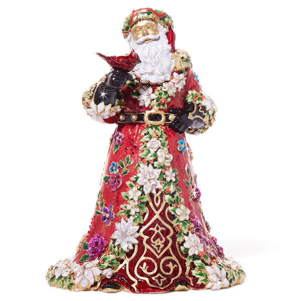 Load image into Gallery viewer, Jay Strongwater Floral Santa