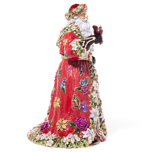 Load image into Gallery viewer, Jay Strongwater Floral Santa