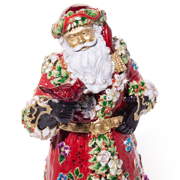 Load image into Gallery viewer, Jay Strongwater Floral Santa