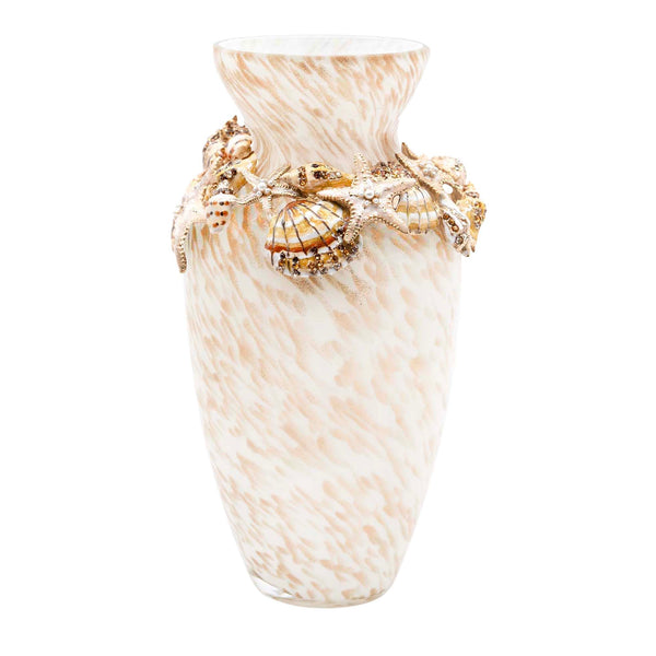 Load image into Gallery viewer, Jay Strongwater Nerina Tropical Shell Vase