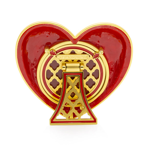 Load image into Gallery viewer, Jay Strongwater Chantal Heart Frame - Ruby