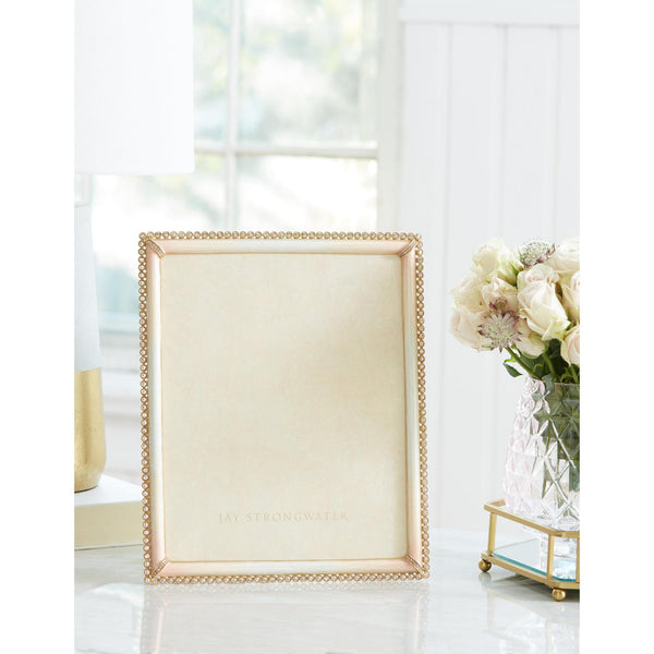 Load image into Gallery viewer, Jay Strongwater Laetitia Stone Edge 8" x 10" Picture Frame - Boudoir