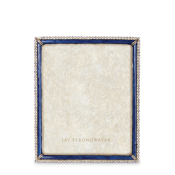 Load image into Gallery viewer, Jay Strongwater Laetitia Stone Edge 8" x 10" Picture Frame - Delft Garden