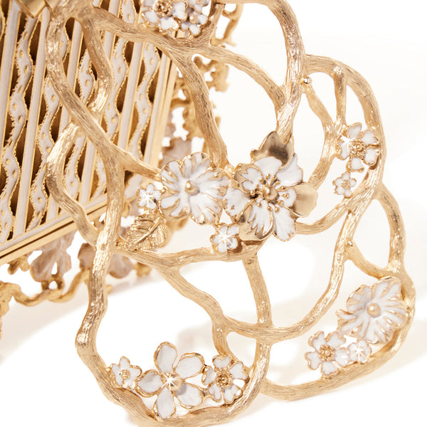 Load image into Gallery viewer, Jay Strongwater Ophelia 5" x 7" Frame - White Opal