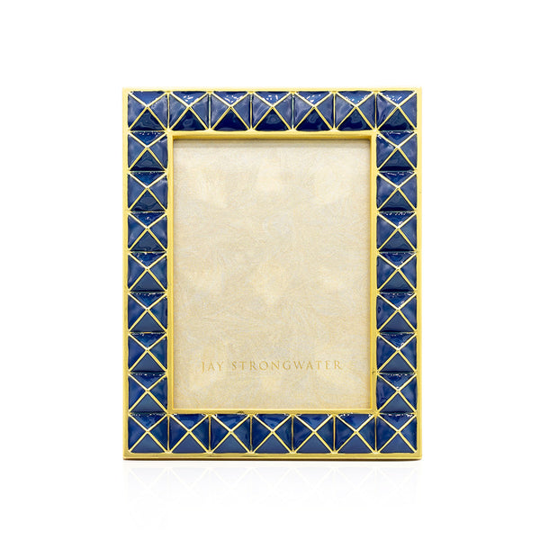 Load image into Gallery viewer, Jay Strongwater Abaculus Pyramid 3" x 4" Frame - Delft