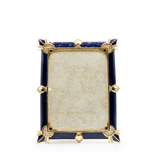 Load image into Gallery viewer, Jay Strongwater Geraldine Art Deco 5" x 7" Frame - Delft Garden