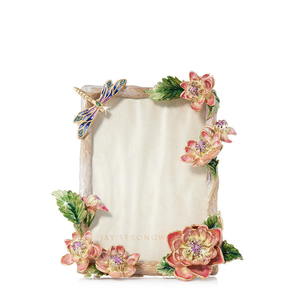 Load image into Gallery viewer, Jay Strongwater Danika 5" x 7" Dahlia Frame