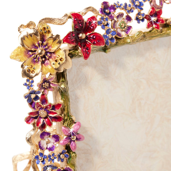 Load image into Gallery viewer, Jay Strongwater Leartes 4" x 6" Frame - Bouquet