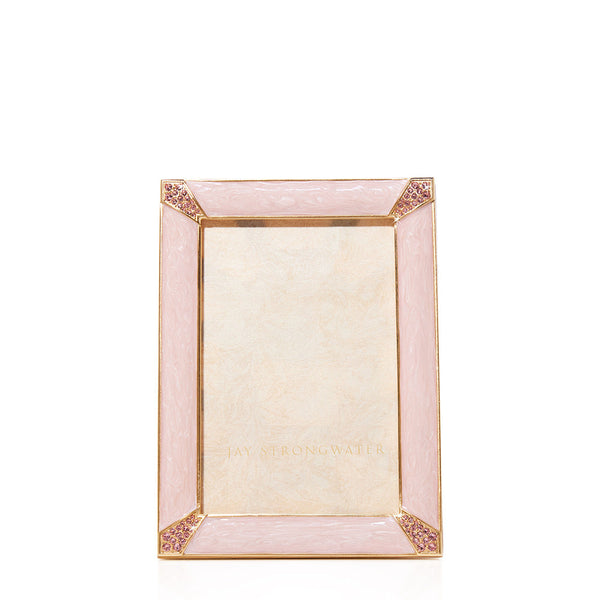 Load image into Gallery viewer, Jay Strongwater 4" x 6" Lavinia Frame - Pale Pink