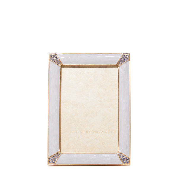 Load image into Gallery viewer, Jay Strongwater 4" x 6" Lavinia Frame - Pale Blue