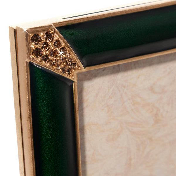 Load image into Gallery viewer, Jay Strongwater 4" x 6" Lavinia Frame - Green