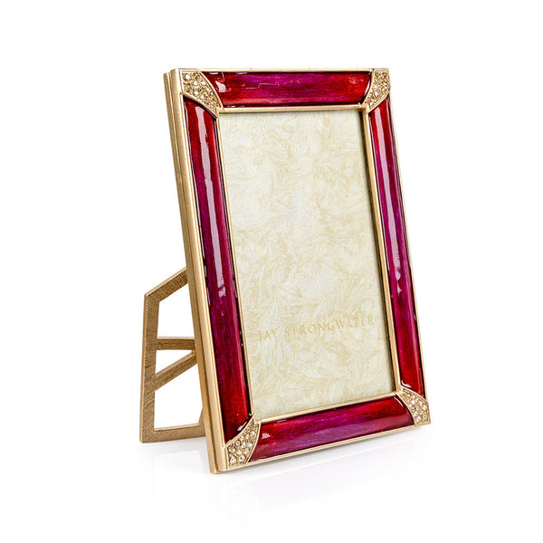 Load image into Gallery viewer, Jay Strongwater 4" x 6" Lavinia Frame - Bouquet