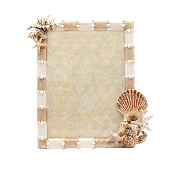Load image into Gallery viewer, Jay Strongwater Dune Seashell 5" x 7" Picture Frame