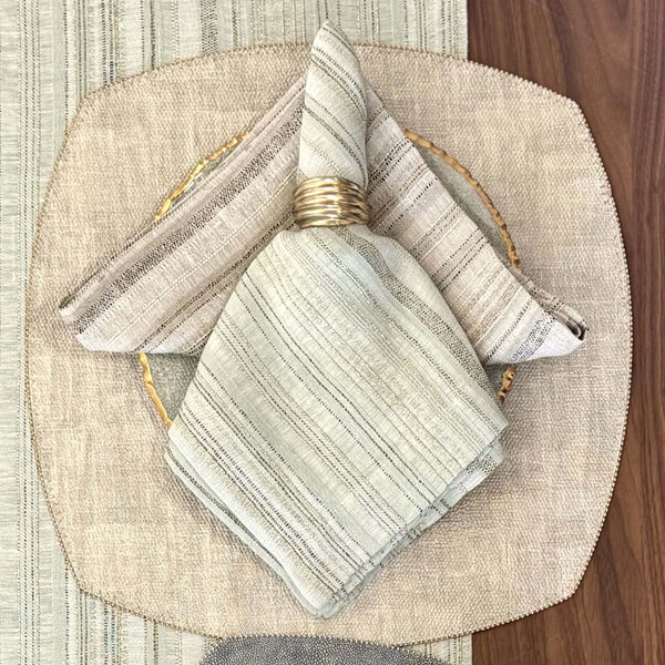 Load image into Gallery viewer, Bodrum Linens Midas - Linen Napkins - Set of 4