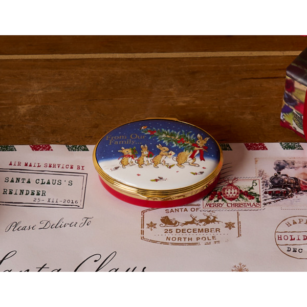 Load image into Gallery viewer, Halcyon Days Christmas is Family - Enamel Box